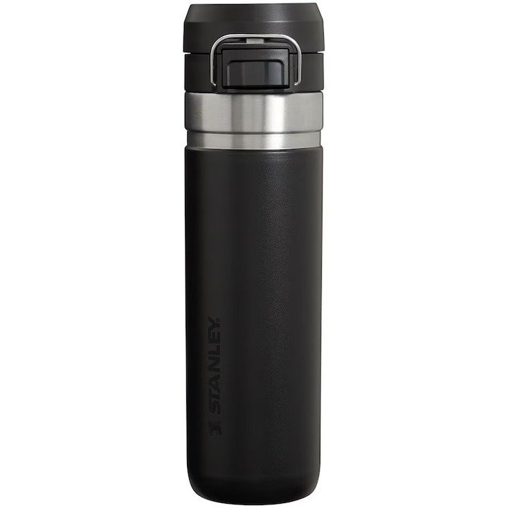 Stanley - termos tip bidon apa - Quick Flip Water Bottle - Negru - 0.7 L