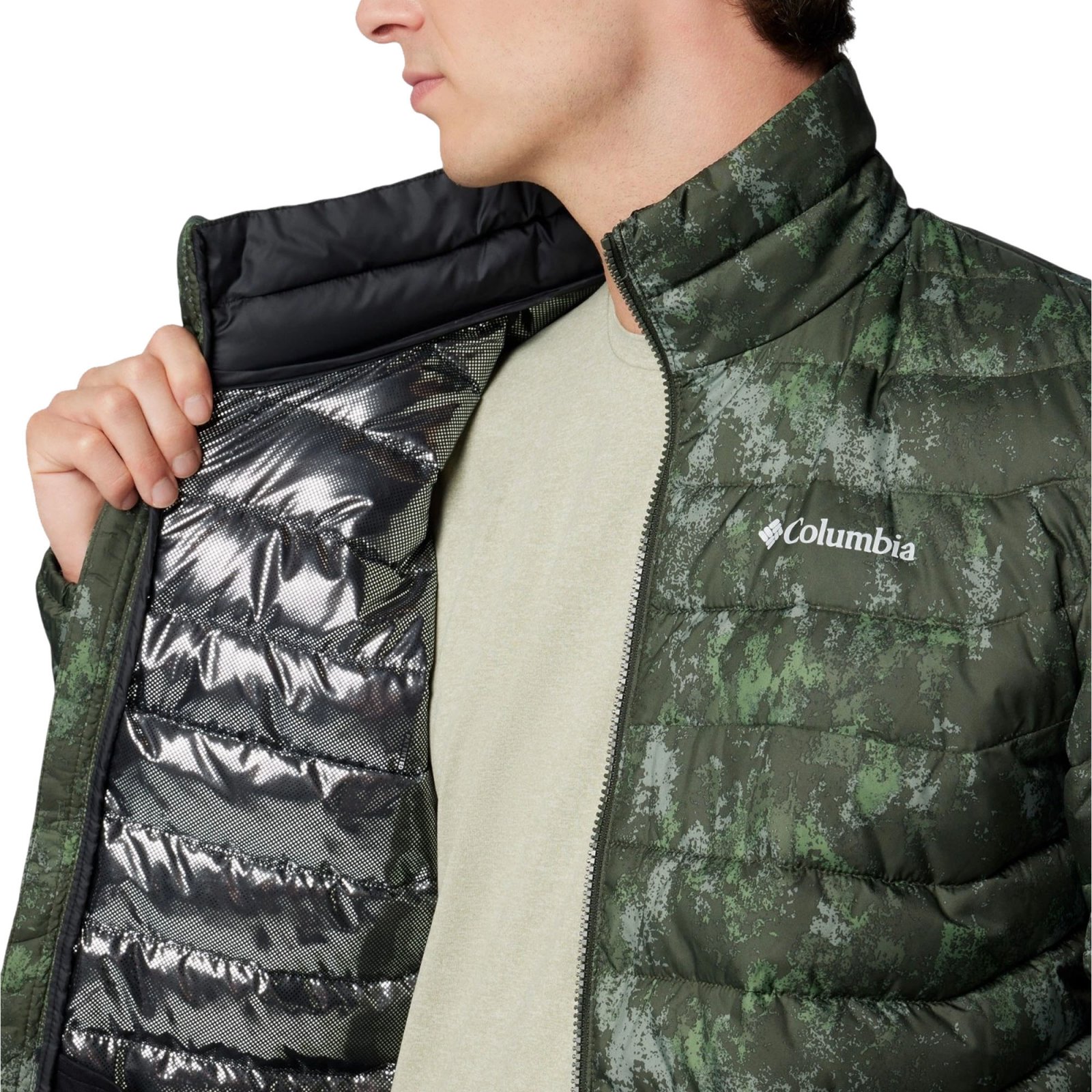 Geaca Barbati Columbia Powder Lite II Printed
