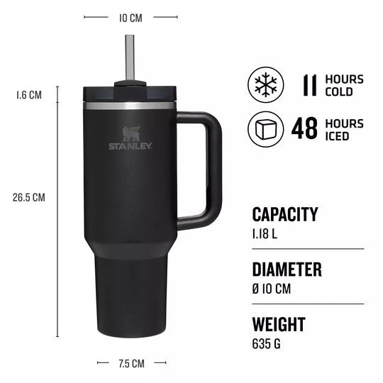 Stanley - termos tip sticla cu pai - Quencher H2.0 Tumbler - Plum - 1.18L