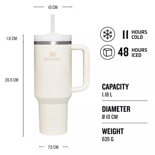 Stanley - termos tip sticla cu pai - Quencher H2.0 Tumbler - Plum - 1.18L
